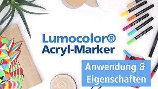 Lumocolor Paint Marker  Anwendung amp Eigenschaften  STAEDTLER [upl. by Eidas]