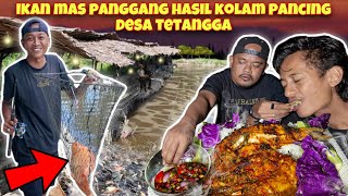 IKAN MAS BAKAR RESEP RUMAHAN HASIL MANCING KOLAM SISA GALATAMA [upl. by Lunnete99]