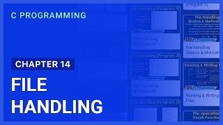 File Handling  Chapter14  C Programming [upl. by Leitnahs17]