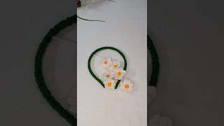 Crotchet Headband design diy shorts song craft knitting [upl. by Anasus]