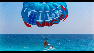 Parasailing Nice beach France [upl. by Oirobil]