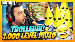 1000 LEVEL MUZAFFER TROLLÜ  Fortnite Battle Royale KIŞKIRTMA [upl. by Wallace416]