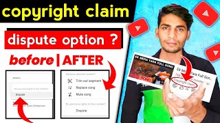 dispute copyright claim   dispute copyright claims on youtube  dispute option [upl. by Ailelc]