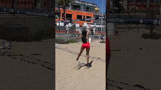 Beach Volleyball Rallies Part 1 siennarivera libero bavc shorts volleyball [upl. by Eenhpad470]