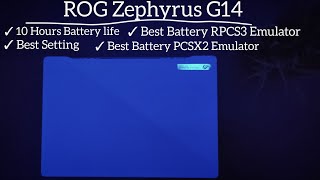 ROG Zephyrus G14  10 Hours battery setting Fan Noise Temperature Gaming on PCSX2 RPCS3 and COD [upl. by Kramnhoj]