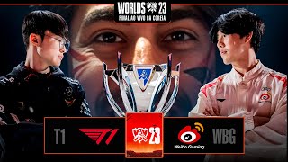 T1 x Weibo Gaming  FINAL DO WORLDS 2023  AO VIVO  Transmissão completa com imagens [upl. by Ennayelhsa270]