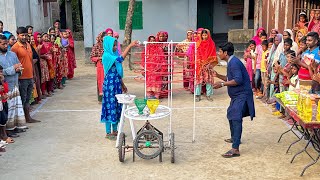 বল গড়ানোর নতুন খেলা দেখতে ভিড় করলো গ্রামের সবাই। প্রয়োজনীয় উপহার জিতে প্রতিযোগিরা মেতে উঠলো আনন্দে [upl. by Asnarepse]