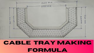 Cable Tray Making Formula  Double 90 Degree Bend Formula  Cable Tray Work [upl. by Previdi]