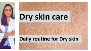 Dry skin care moisturiser face wash sunscreen antiaging creams etc home remedy Dermatologist [upl. by Itsirc]