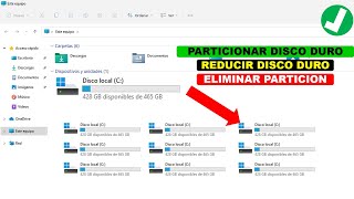 PARTICIONAR DISCO DURO WINDOWS 11  REDUCIR  ELIMINAR  EXTENDER  DISCO D  UNIDAD D [upl. by Diley]
