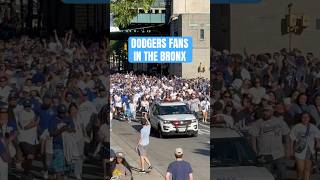 Dodgers fans take over the Bronx lets see if they do during the World Series ⏳ yankees dodgers [upl. by Bathsheeb]