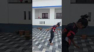 Back hand spring🔥 kalari freerunning tricking [upl. by Yrrad]