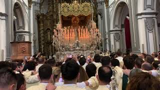 Himno a la Virgen en el interior de San Juan antes de la procesión  Domingo de Ramos de Málaga [upl. by Solley438]