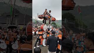 ATRAKSI KEREN amp VIEW GUNUNG  DOUBLE MANTAP 🤩 marchingband drumband [upl. by Arretal]