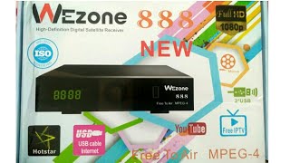 WEZONE MPEG4 SET TOP BOX UNBOXING WITH NEW ONLINE TV APP [upl. by Adriaens]