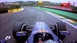 Sebastian Vettel F1 World Champion Brasilien 2012  Vettel vs Alonso WM Fight 2012Dramatic Race [upl. by Cimah]