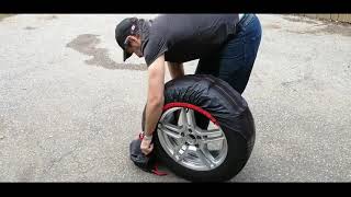 MotoMaster Tire Covers 4pk video review by Luis [upl. by Anailuy727]