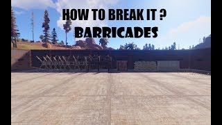 How to BREAK it in most effective way Barricades in Rust [upl. by Esdnyl]