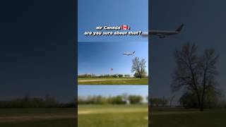 air Canada 143 side slipping aviation avgeeks shorts [upl. by Atiseret]