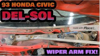 Early 90s Civic Wiper Arm linkage Repair Replacement [upl. by Aldarcie]