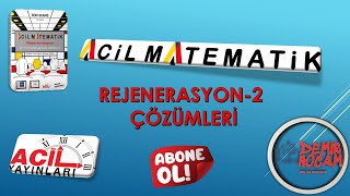 ACİL MATEMATİK 2022 REJENERASYON DENEMESİ2 acilmatematik 2022tayfa rejenerasyondenemeleri [upl. by Aicelaf]