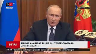 TRUMP A AJUTAT RUSIA CU TESTE COVID 19 Știri B1TV9 oct 2024 [upl. by Idalia]