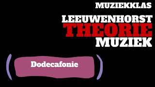 Dodecafonie twaalftoons muziek [upl. by Freberg]