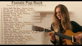 Female Pop Rock  Greatest Hits of 90s and 2000s  Music ndBox [upl. by Tsnre]