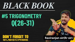 5 Black book solution  Trigonometry exercise5 [upl. by Roswald]