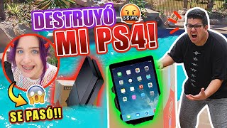 DESTRUYÓ MI PS4🤬 NO EMPUJES LA CAJA INCORRECTA A LA PISCINA 📦 💦  Rael Star 🚀 [upl. by Notrub]