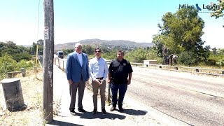 Rep Mike Levin Visits La Novia Bridge [upl. by Malony]