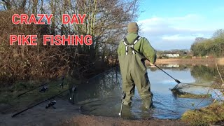 PIKE FISHING UK DEAD BAITING FOR BIG PIKE [upl. by Atsirhcal]