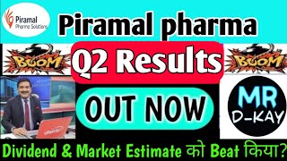 piramal pharma Q2 results 2025  piramal pharma share news today  piramal pharma share latest news [upl. by Atnovart]