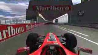 Monaco lap in rFactor  F1 Ferrari [upl. by Willi]