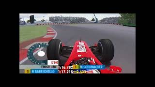 F1 2001 Montreal  Rubens Barrichello OnBoard  assettocorsa [upl. by Gervase]