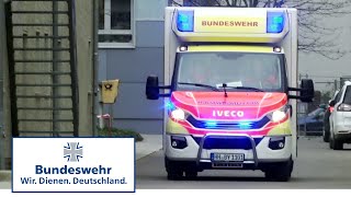 BundeswehrRettungswagen Unterwegs im Realeinsatz [upl. by Saiasi]