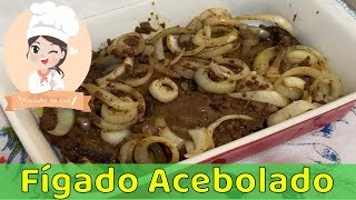 FÍGADO ACEBOLADO feito NO AZEITE  Receitas fáceis e rapidas  comidas rápidas e práticas [upl. by Elise776]