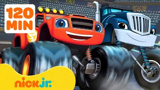 Blaze y Los Monster Machines  120 MINUTOS de CARRERAS monstruosas con Blaze🏆  Nick Jr en Español [upl. by Hamaso]