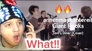 This is CRAZY First time reaction to Toms Diner Cover  AnnenMayKantereit x Giant Rooks [upl. by Ennovyhc637]