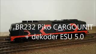 Piko 52772 Lokomotywa spalinowa BR 232  Dekoder ESU 50 [upl. by Ardekahs]