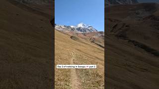 Hiking in the Caucasus Mountains 🏔️ MestiaUshguli🇬🇪 travel nature shorts [upl. by Trilbee]