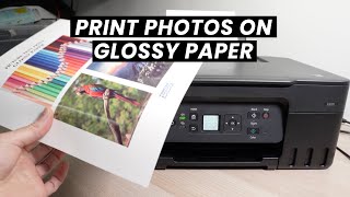 How to Print Pictures on Glossy Paper With Canon MegaTank G3270 amp G4770 [upl. by Cyrill]