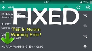FIX WIFi NVRAM WARNING In 2 Simple Steps [upl. by Enilasor]