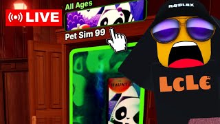 🔴Pet Sim is IN THE HAUNT EVENT on ROBLOX [upl. by Iatnwahs429]