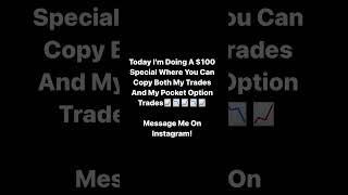 For only 100 Copy My Trades And My PocketOption Trades Automatically To Your Account Hands FREE [upl. by Christa]