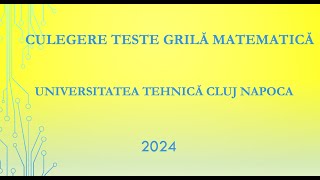 Rezolvare Probleme 284 285 286 287 288 Culegerea de Teste Grilă pentru Admitere UTCN [upl. by Ettenrahs405]