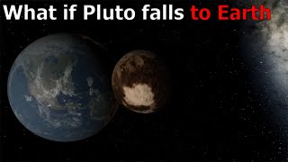 What if Pluto falls to Earth  Universe Sandbox 2 [upl. by Ahsias850]