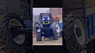 New holland tractor 4×4 With load trolley stuntautomobile farming newhollandagriculture stunt [upl. by Aaberg902]