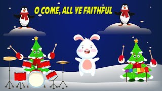 O Come All Ye Faithful With Lyrics  Christmas Songs And Carols  Christmas Sparkle [upl. by Shellans]