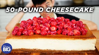 I Made A Giant 50Pound Cheesecake • Tasty [upl. by Lauralee]